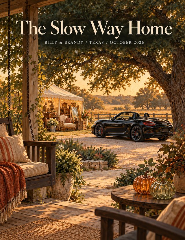 The Slow Way Home painted journal cover